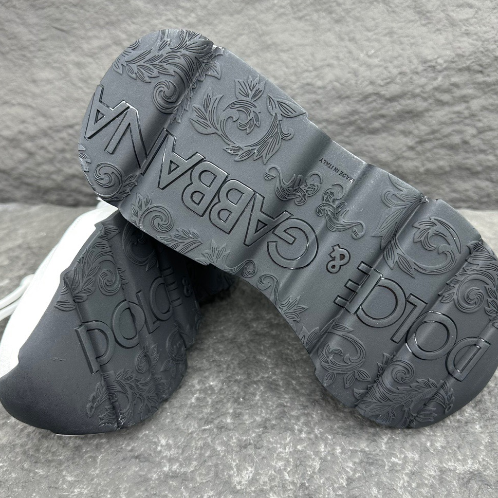 DOLCE & GABBANA - daymaster fabric Leather Sneakers