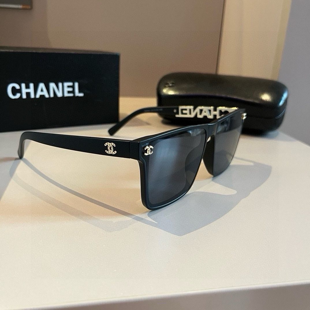 Chanel-2024 Official Early Spring New Large Frame Sunglasses