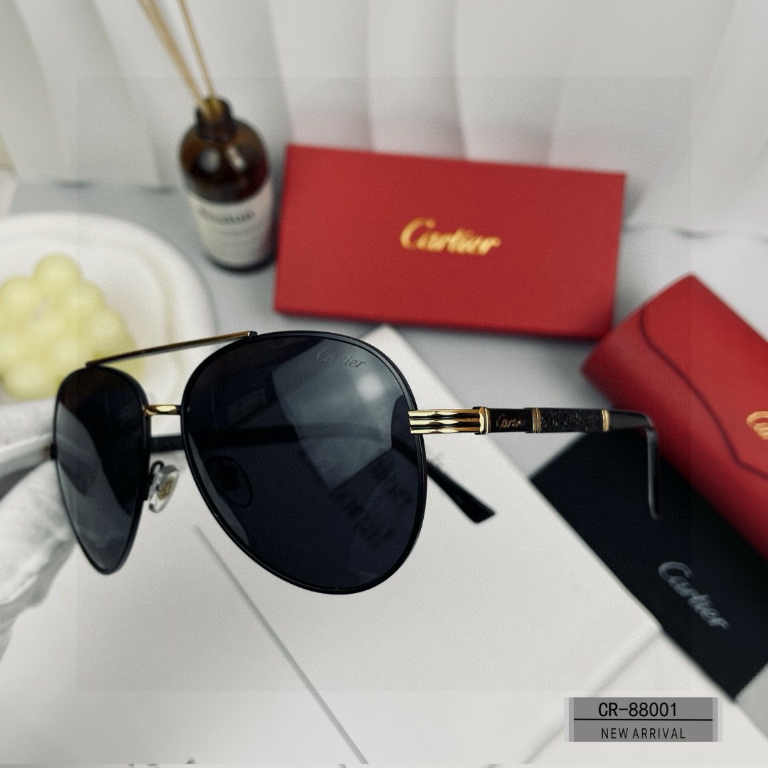Cartier-new men's minimalist frameless sunglasses