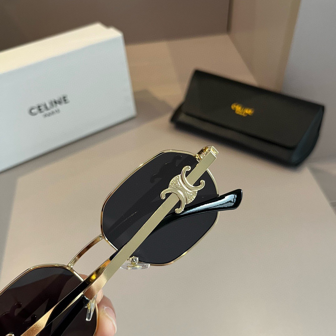 Celine-Retro Arc de Triomphe Small Round Frame Sunglasses