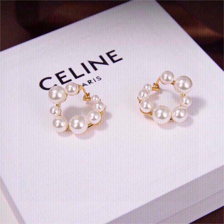 Celine-pearl earrings