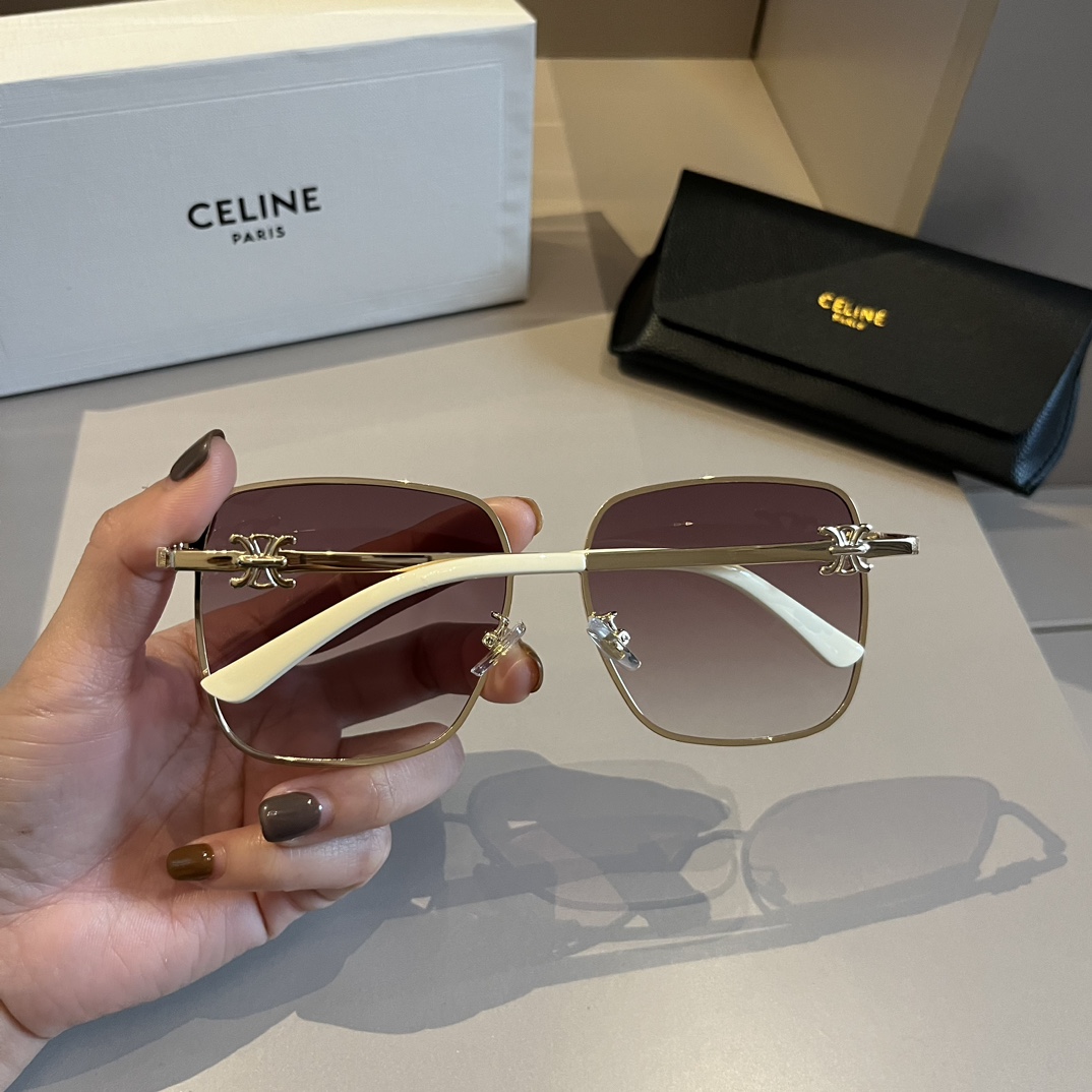 Celine-Large Box Elegant Style Women's Sunglasses