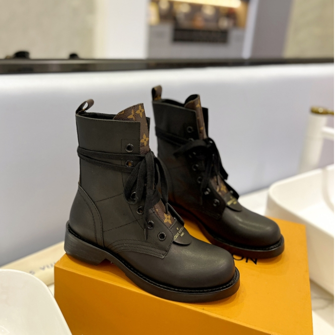 LV-Old Flower Patchwork Martin Boots