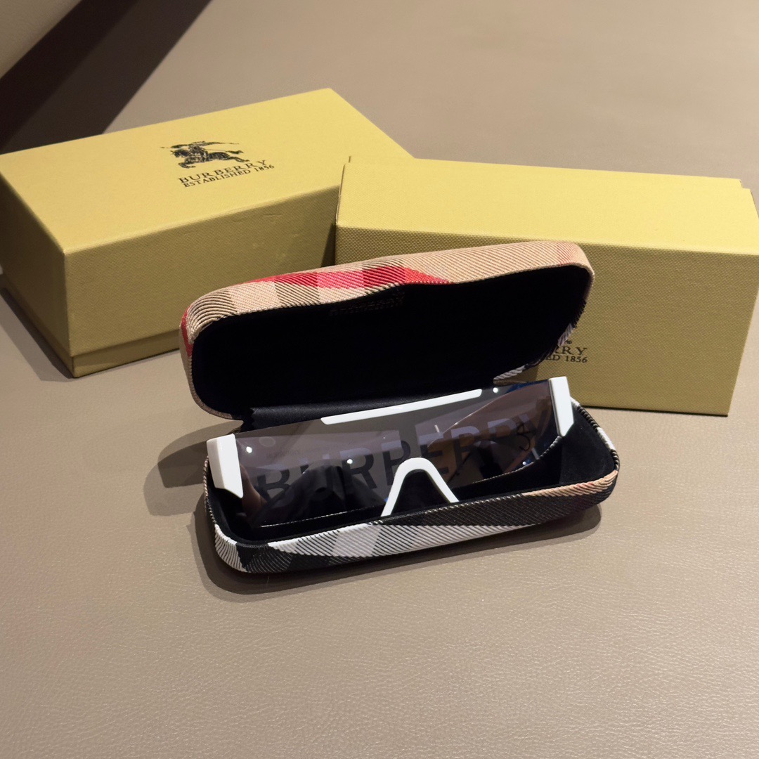 Burberry-unisex design letter sunglasses