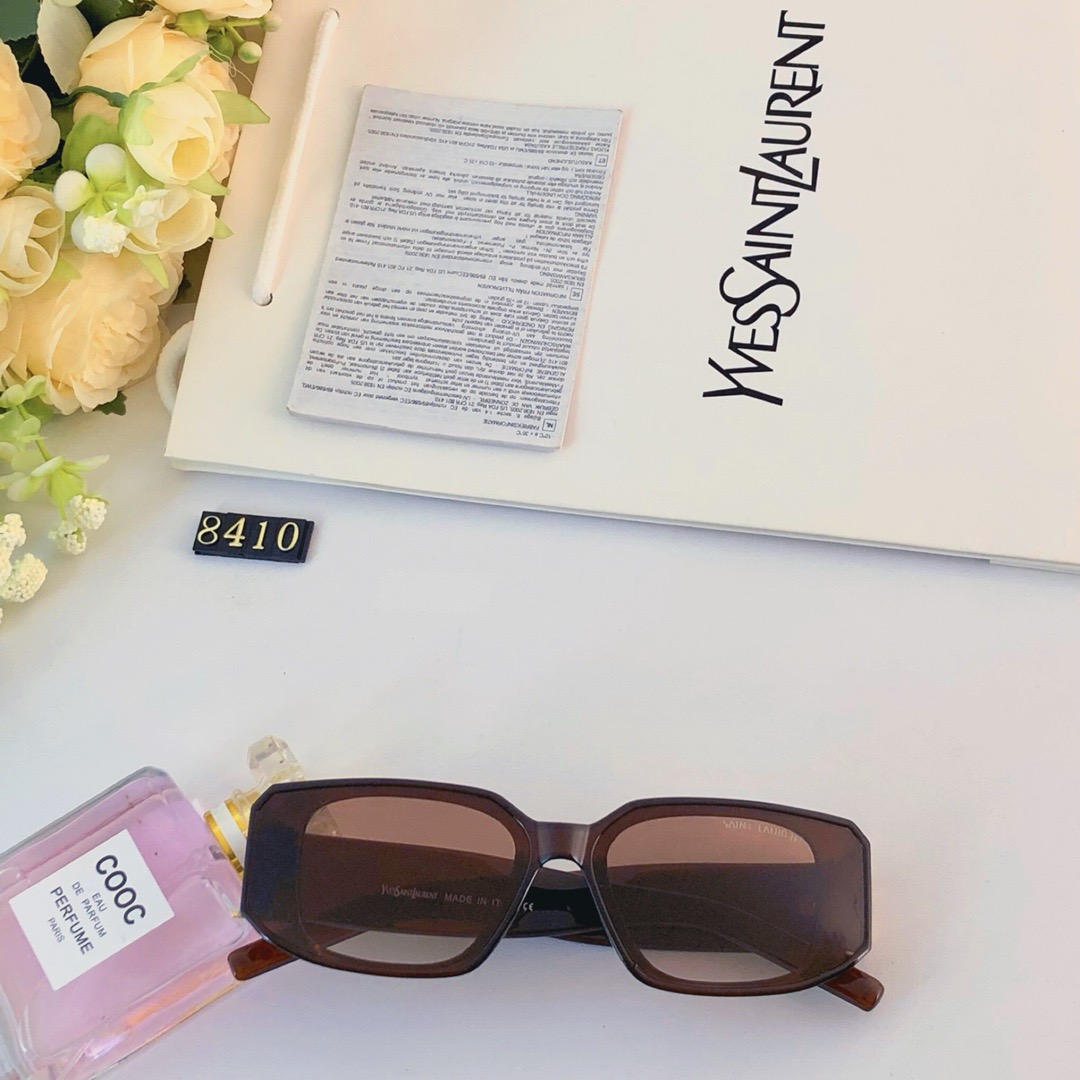 YSL-retro high-end personalized square sunglasses