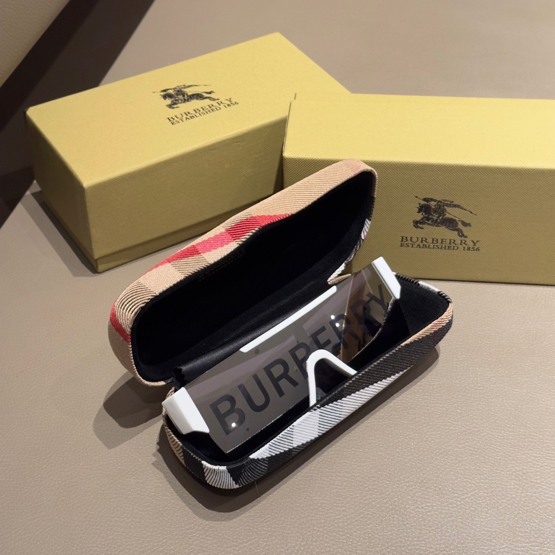 Burberry-unisex design letter sunglasses