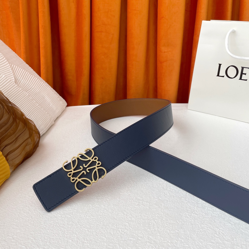 Loewe-Soft double-sided calf leather belt