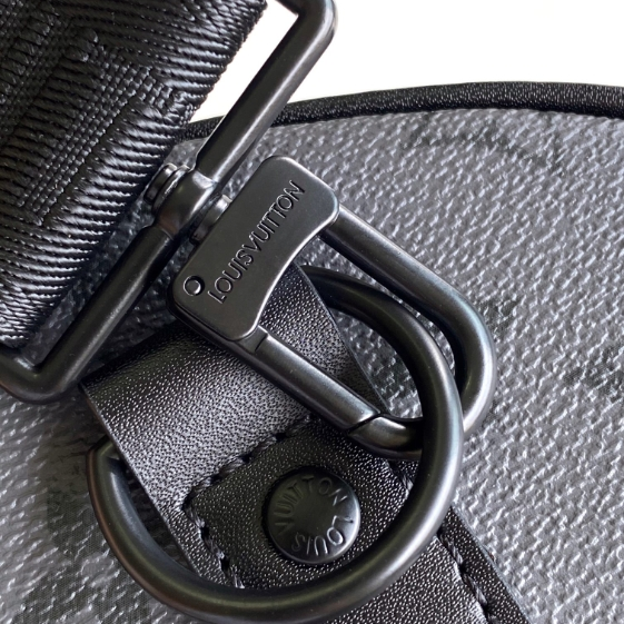 LV-Silver Flower Light Blue Canvas Travel Bag