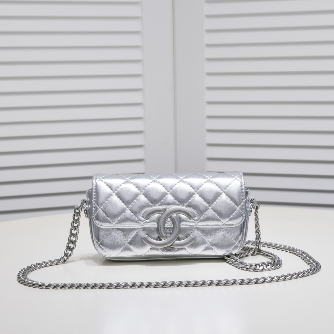 Chanel-Metallic Baguette Bag