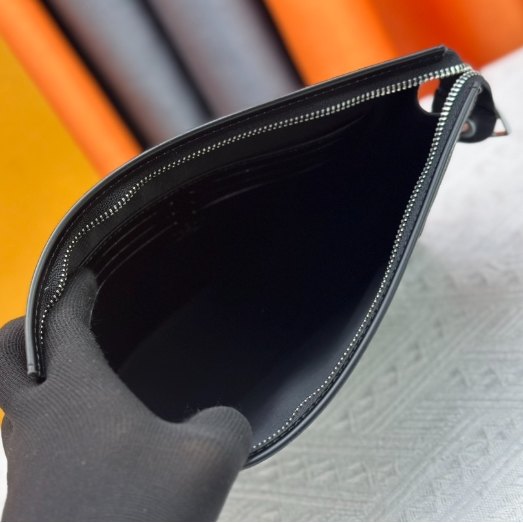 LV-Black Flower Canvas Handbag