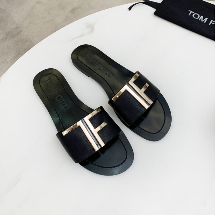 Tomford-Flat bottomed lazy slippers