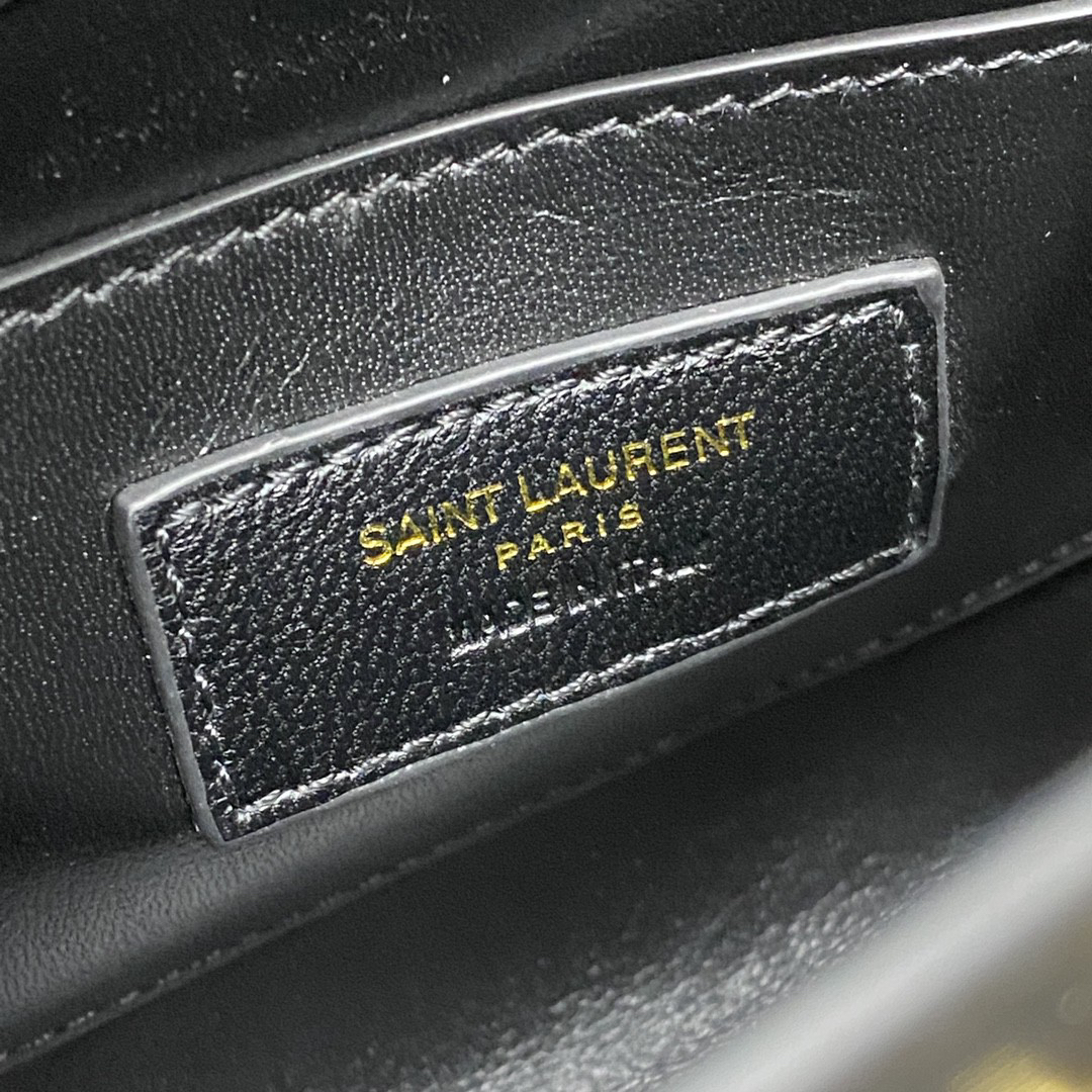 YSL-MANHATTAN cow leather mini crossbody bag