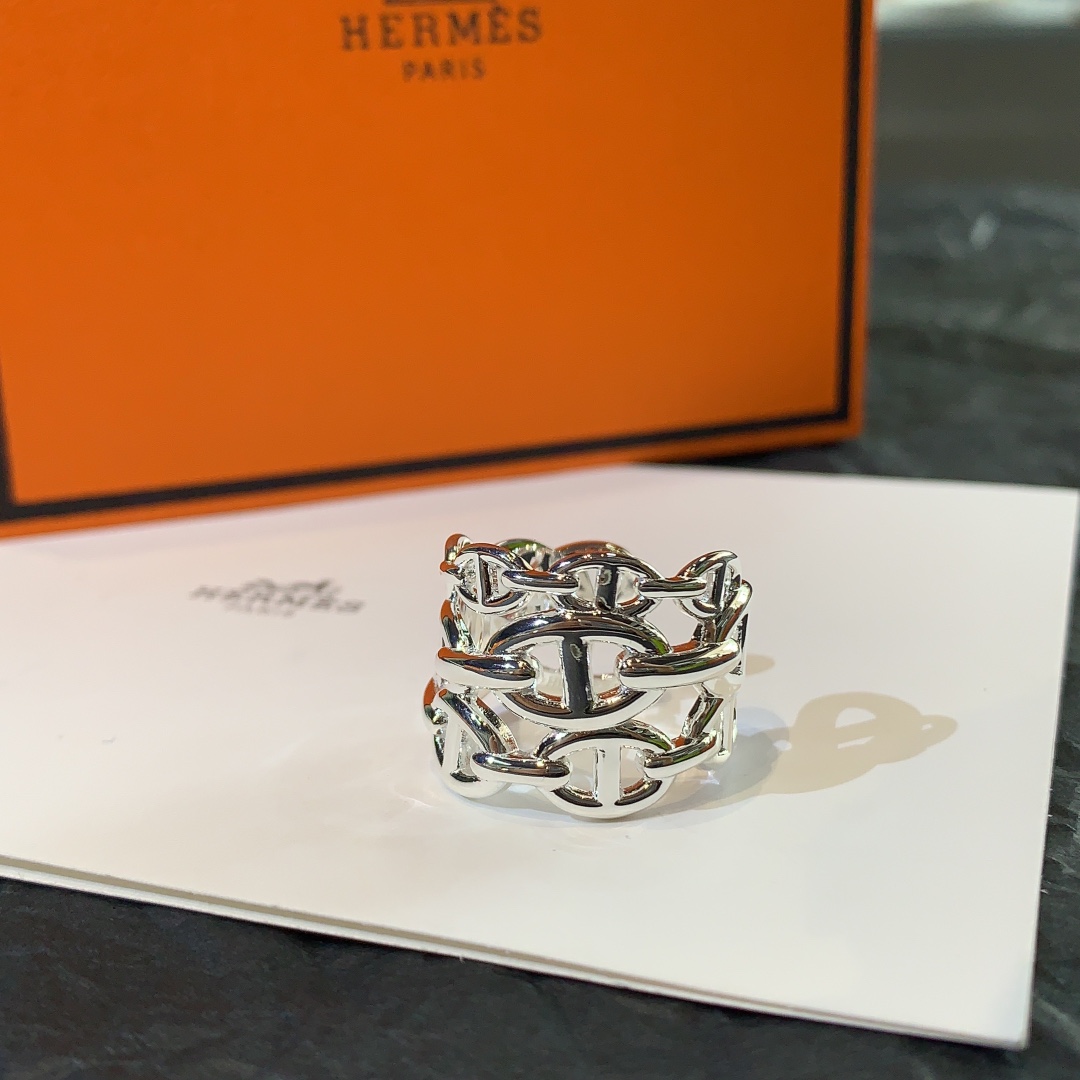 Hermes-Pig Nose Wide Open Ring