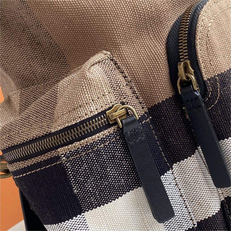 Burberry-The Rucksack Medium Grid Military Brigade