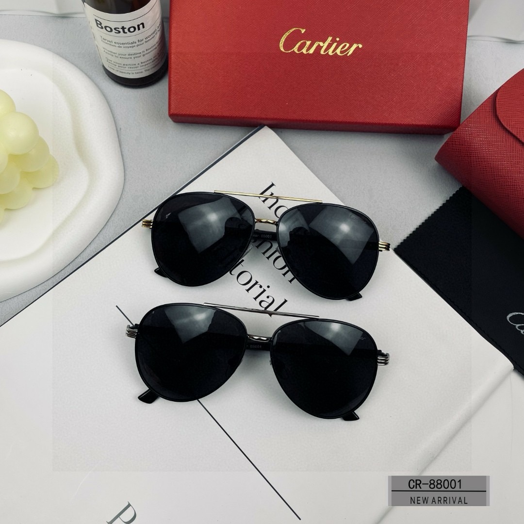 Cartier-new men's minimalist frameless sunglasses