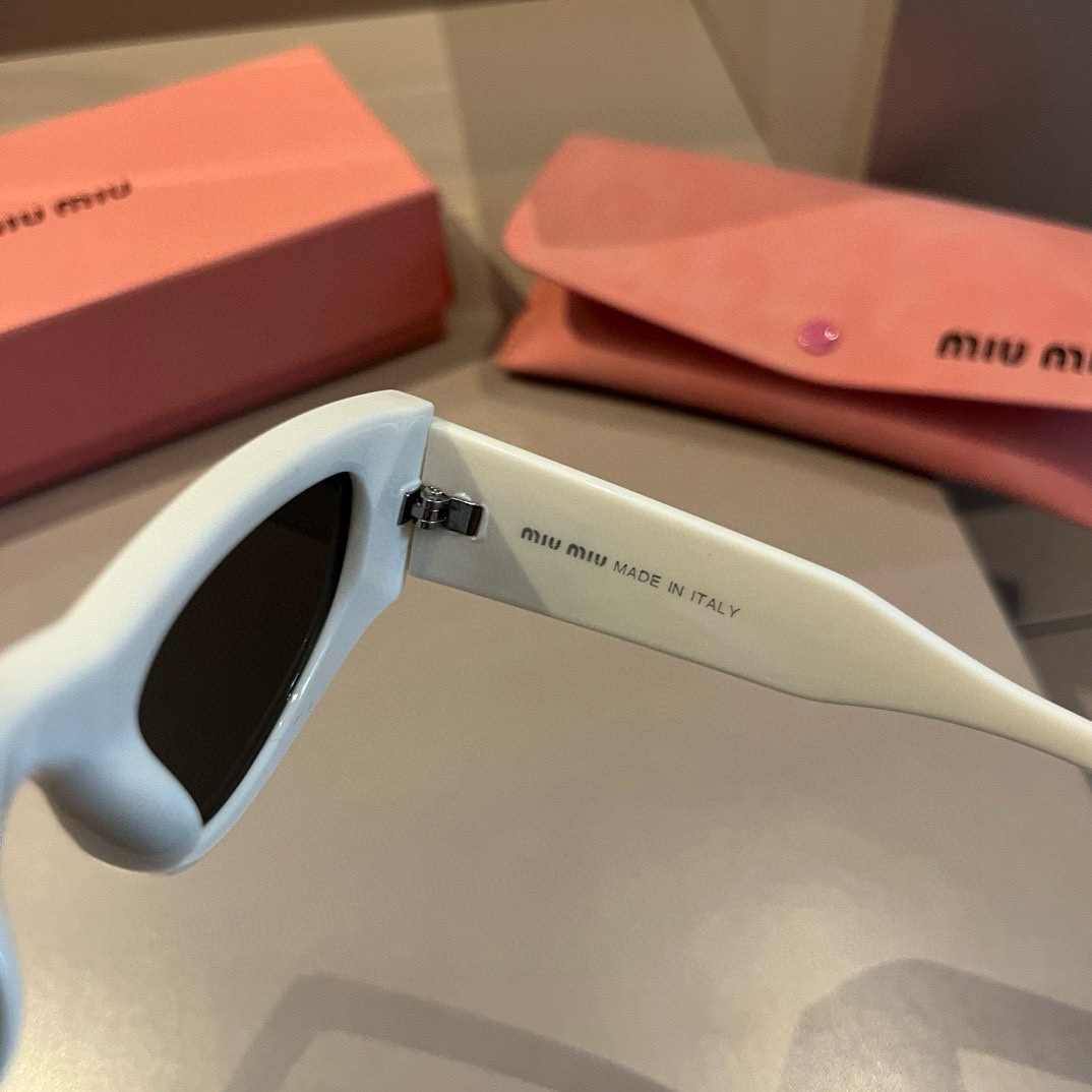 MiuMiu-2024 new side logo cat eye sunglasses