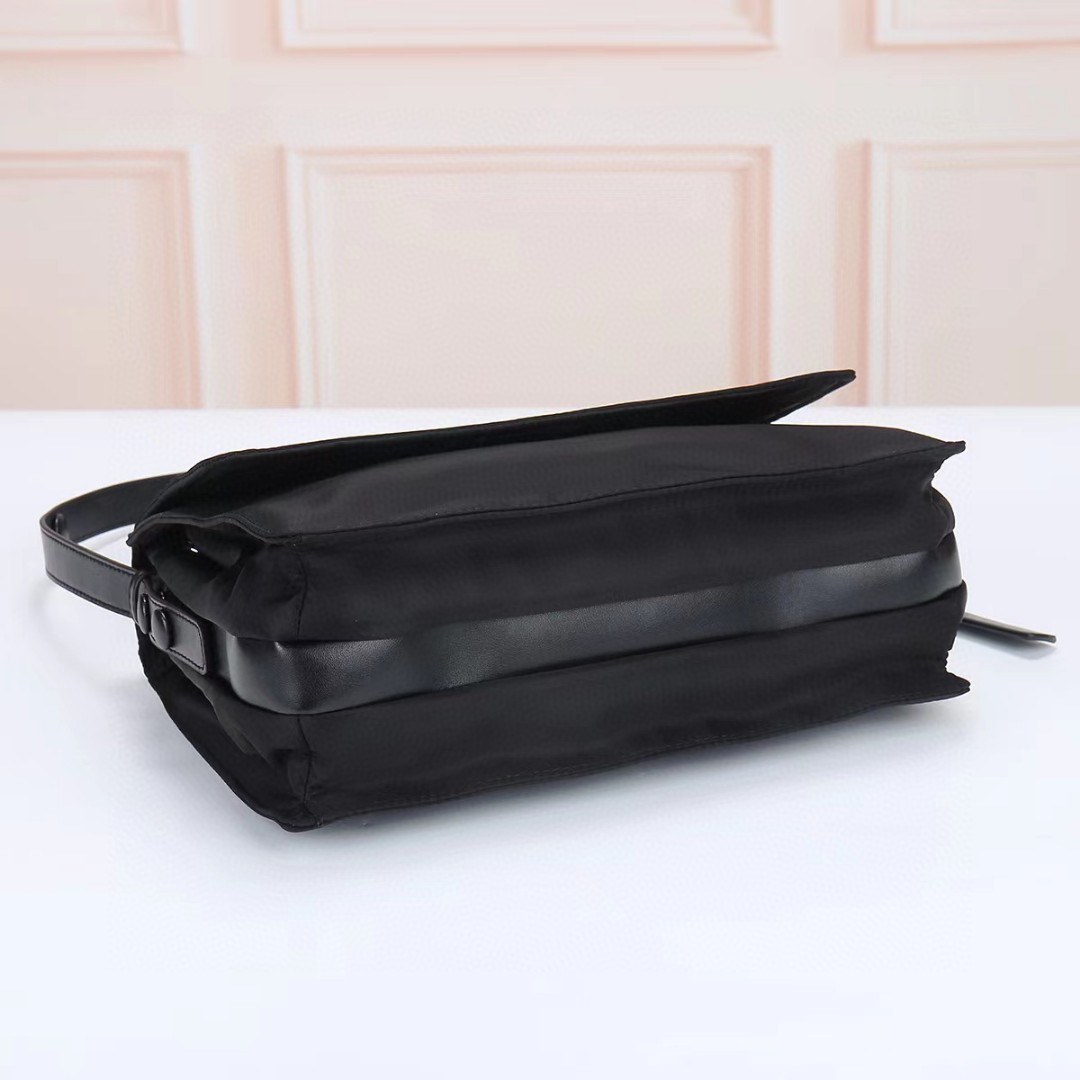 Prada-Single shoulder bag with unique lining nylon