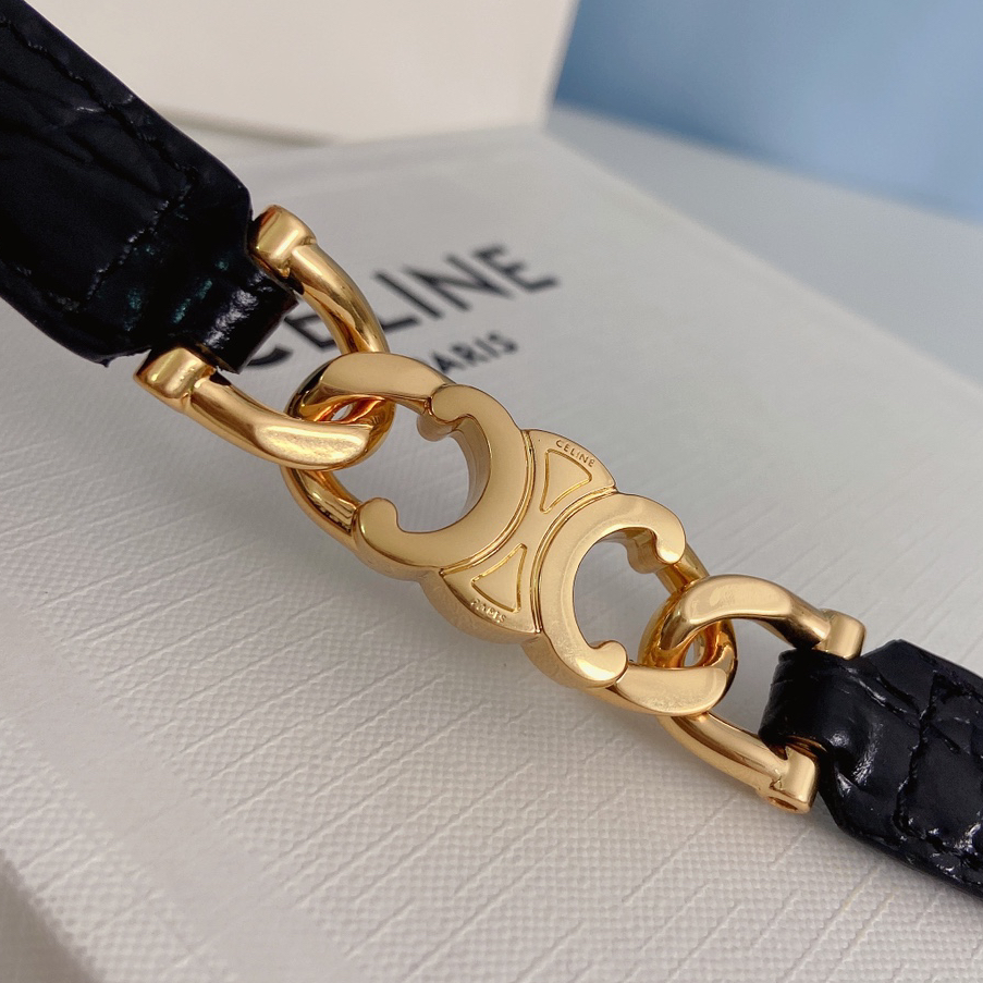 CELINE - Taurillon Calf Leather Belt