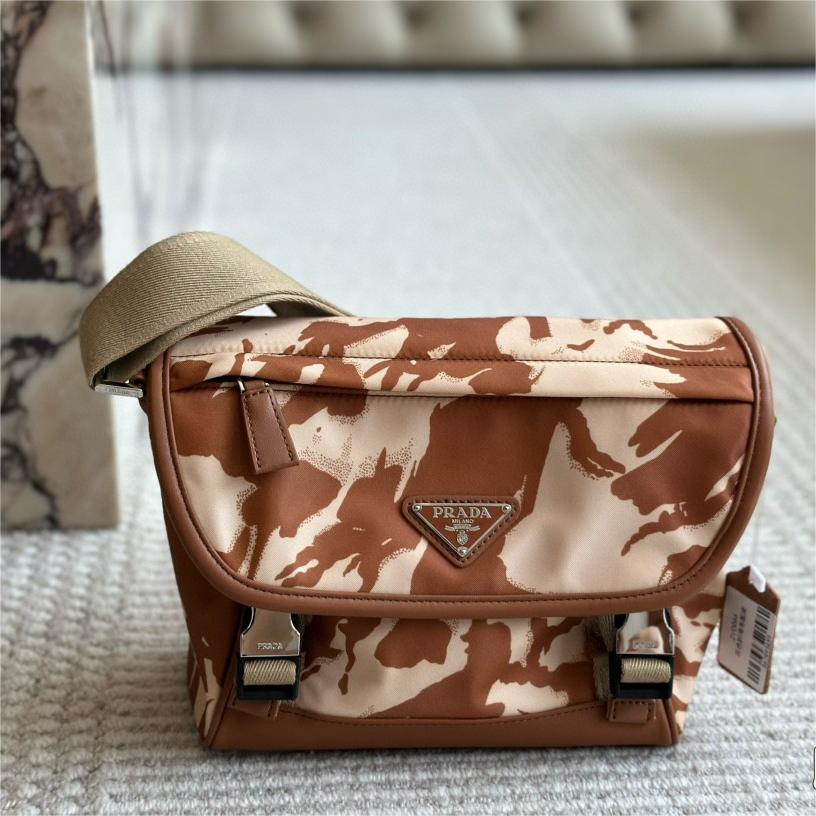 Prada-Nylon yarn re nylon material mailman bag