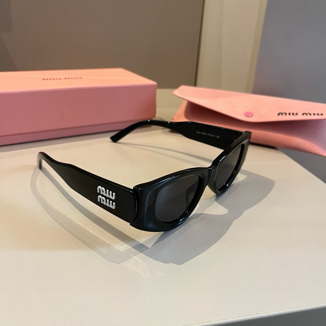 MiuMiu-2024 new side logo cat eye sunglasses