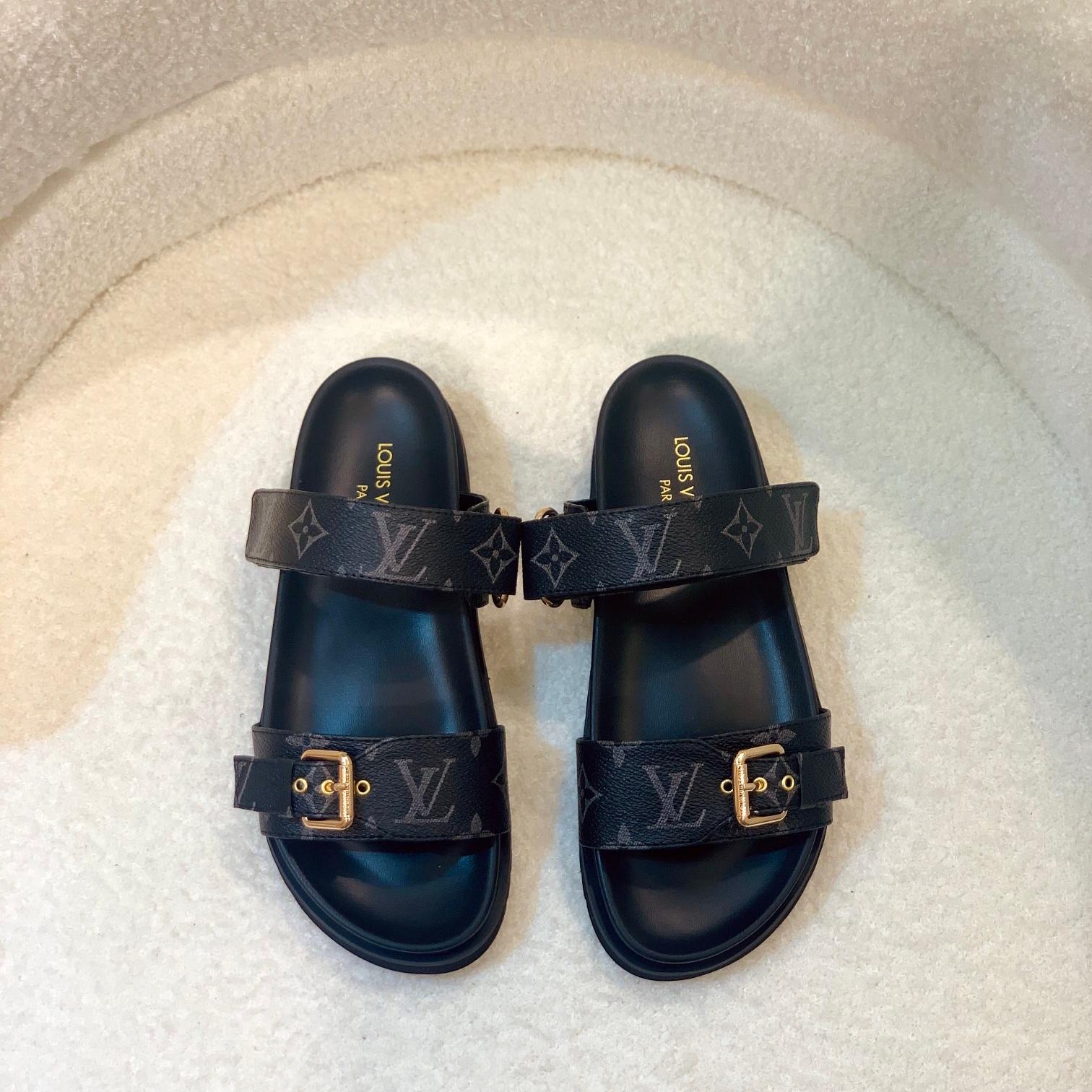 LV-spring and summer new beach sandals slippers