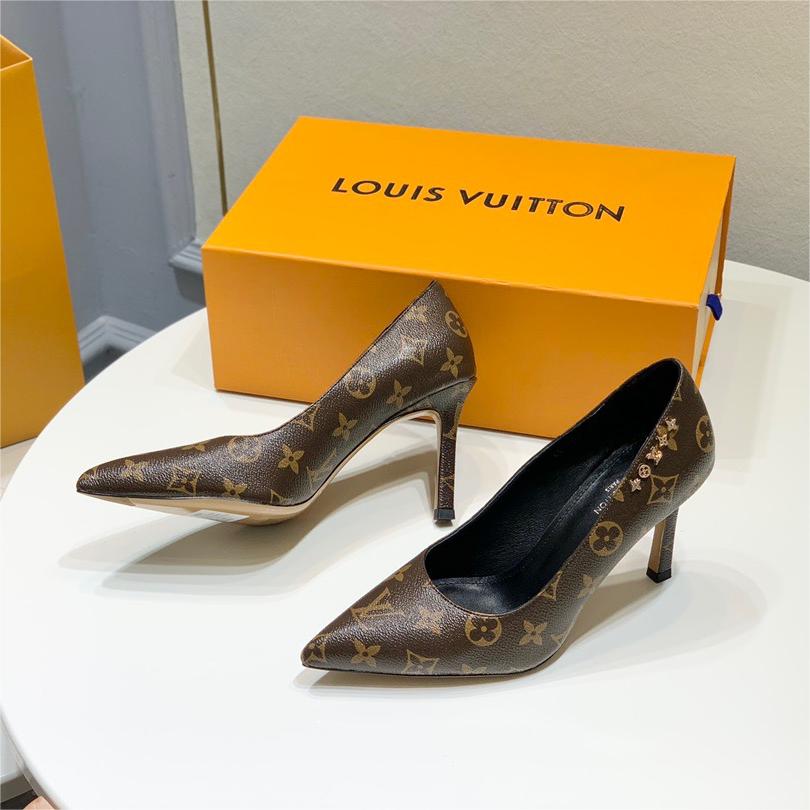 LV- signature monogram heels