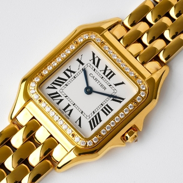 CARTIER-Cheetah Non Slip Textured Chain Link Watch