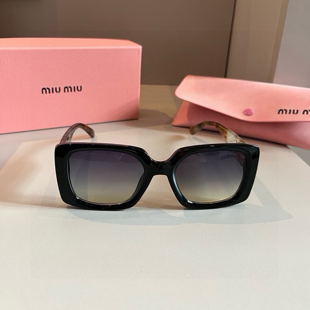 MiuMiu-2024 high-end round frame women's sunglasses