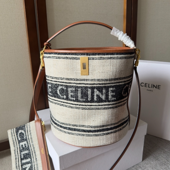 Celine-Fabric Cowhide Handbag