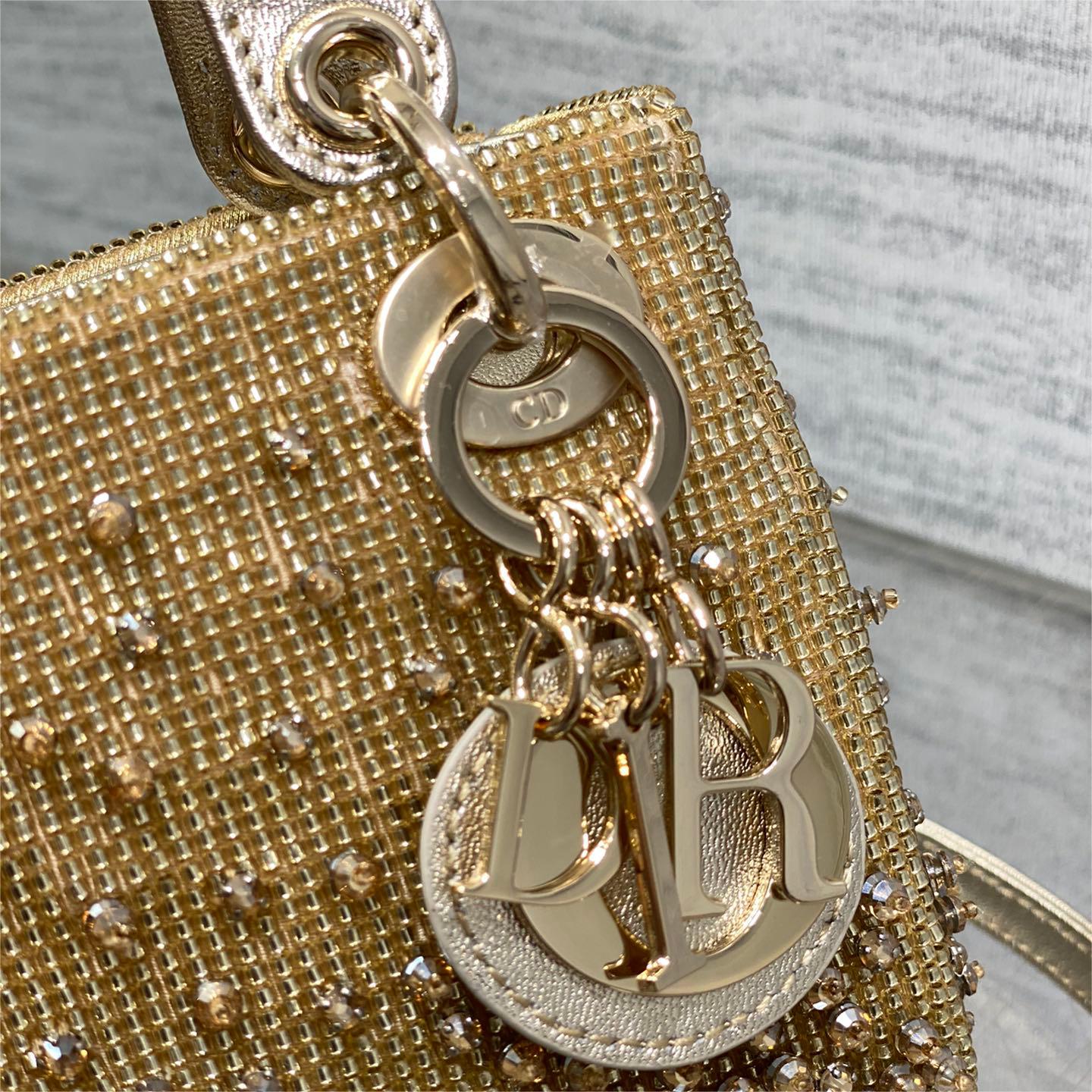 Dior-Lady limited edition handmade bead micro series bag