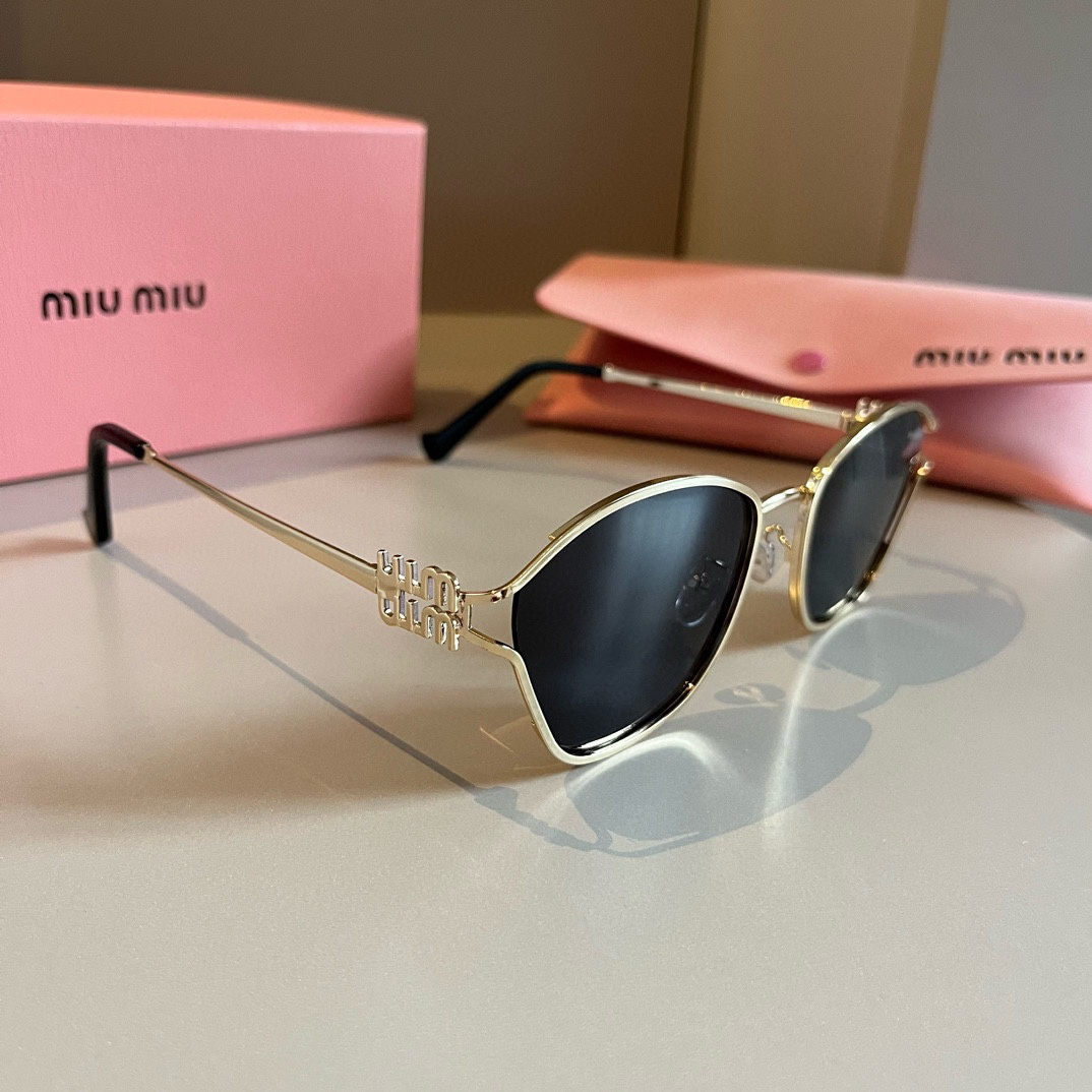 MiuMiu-Metal frame Sunglasses
