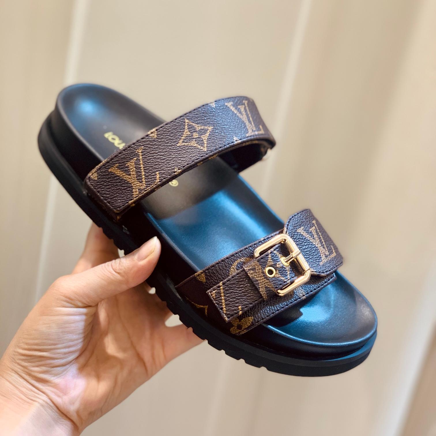 LV-spring and summer new beach sandals slippers