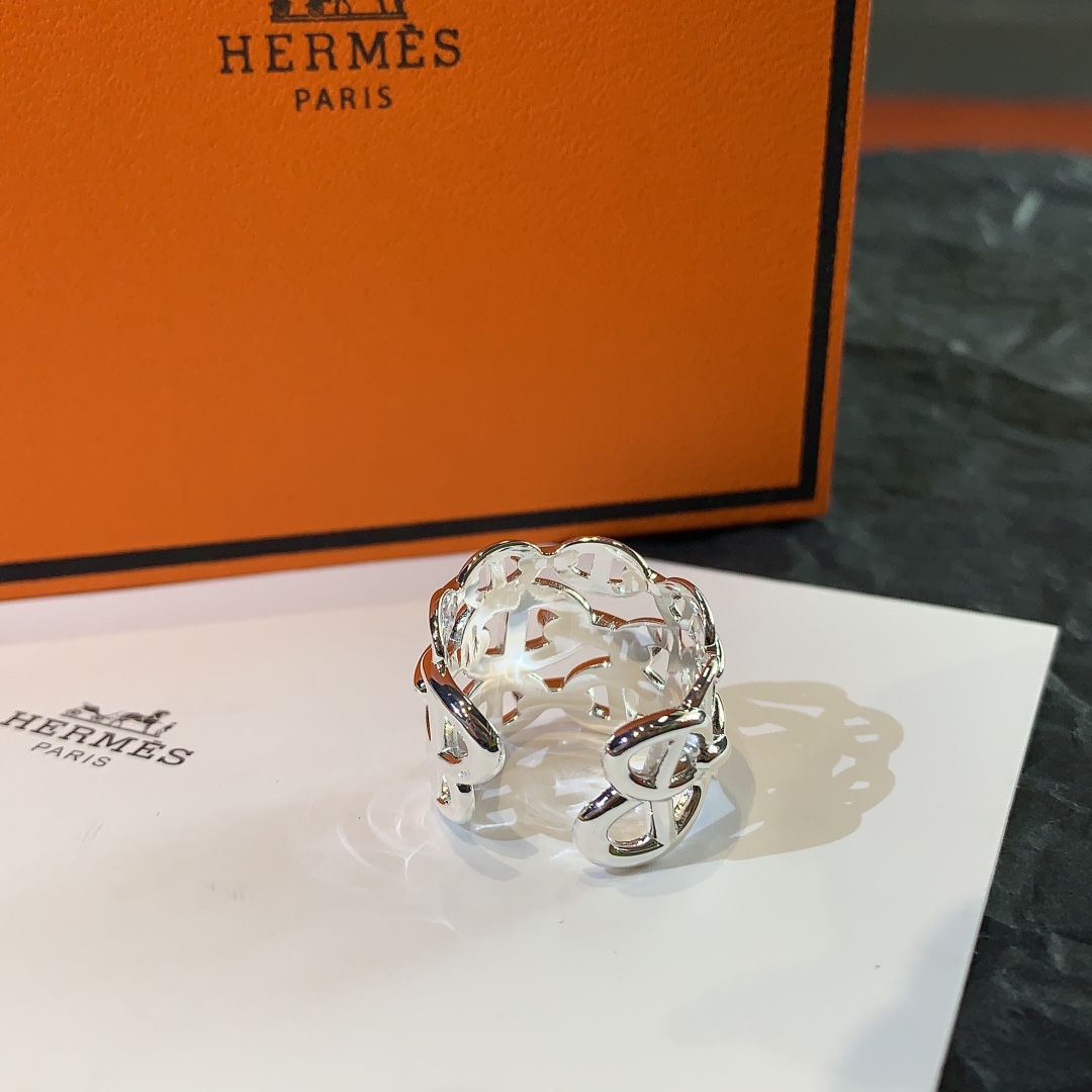 Hermes-Pig Nose Wide Open Ring