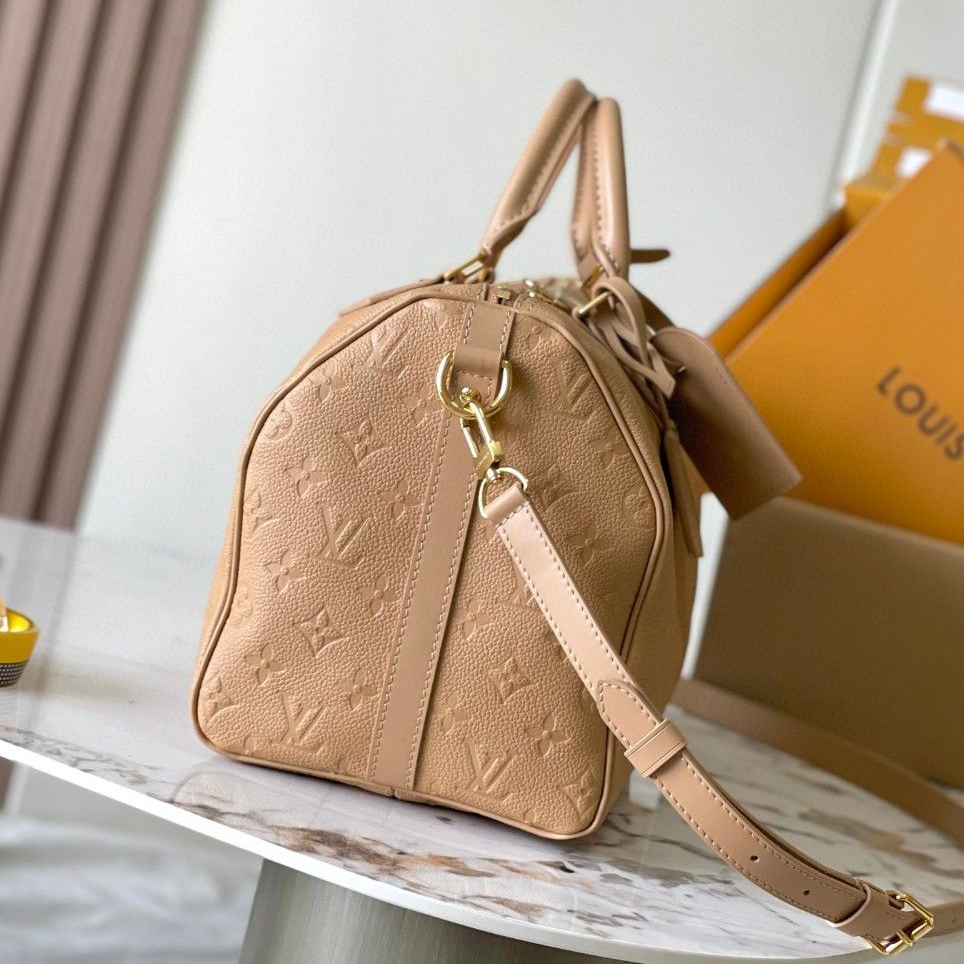 LOUIS VUITTON - Speedy Soft 30 Cowhide Leather Shoulder Crossbody Travel Bag