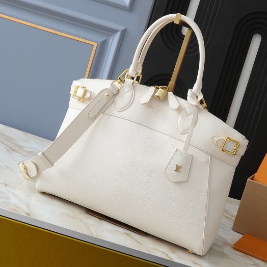 LV-One Shoulder Cowhide Tote Bag