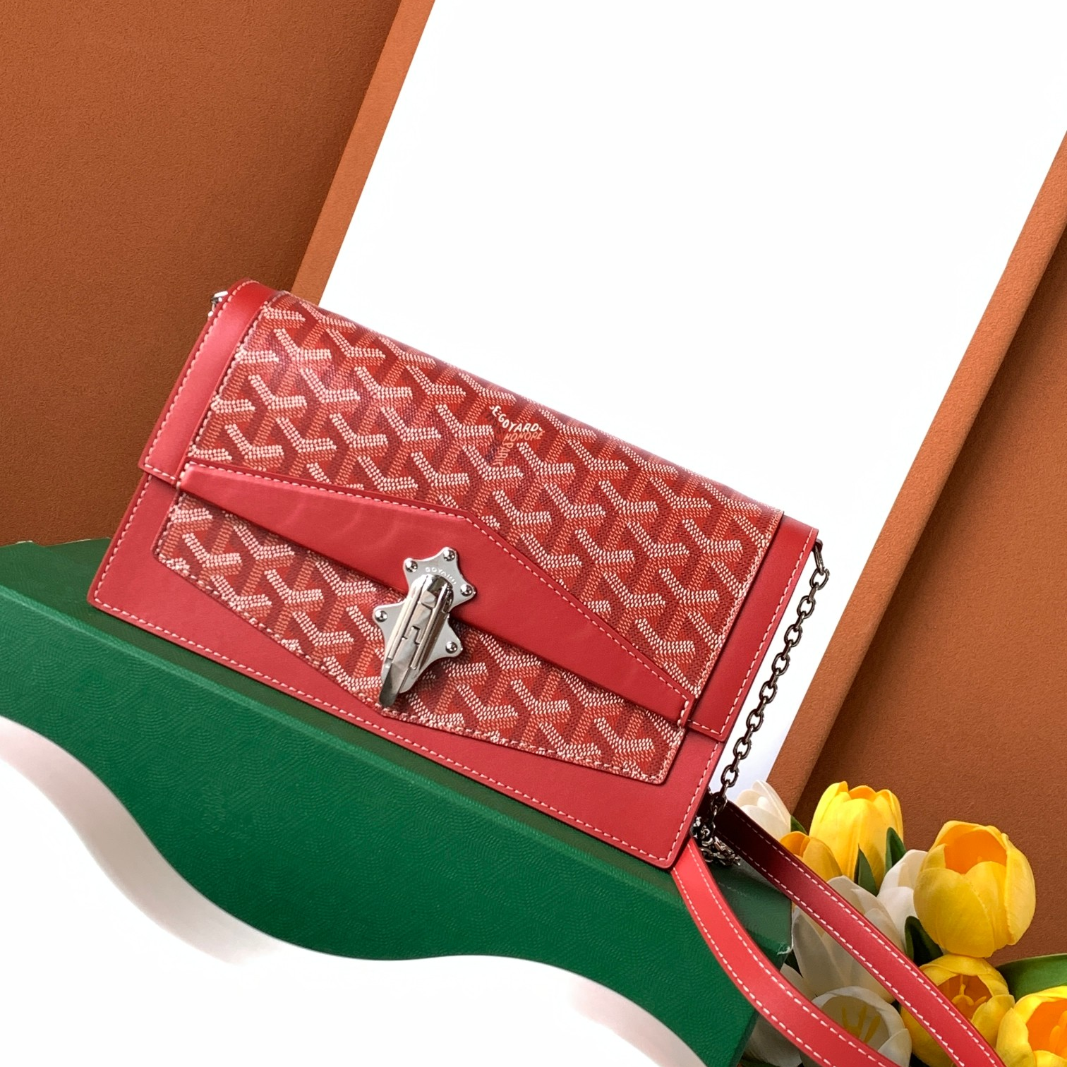 GOYARD - Duchess Marie-Caroline Canvas and Calfskin Shoulder and Crossbody Bag