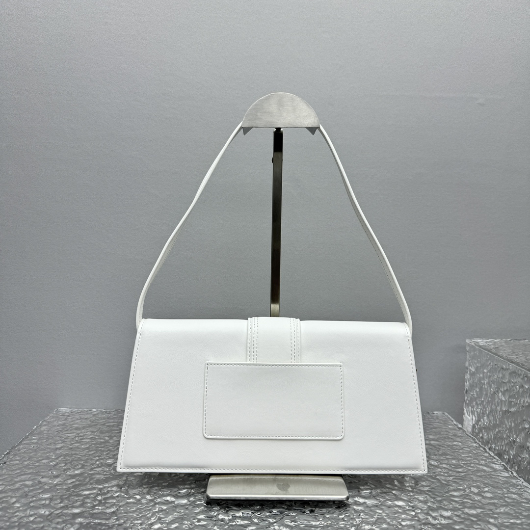 Jacquemus-New white Suede Material Shoulder Bag