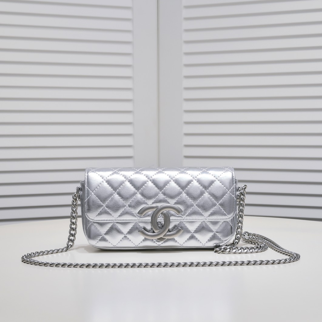 Chanel-Metallic Baguette Bag