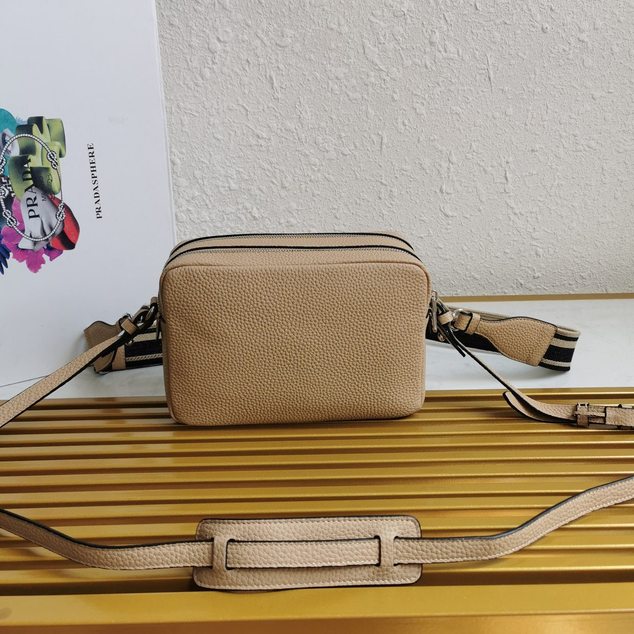 PRADA - Leather Camera Bag Shoulder Crossbody Bag