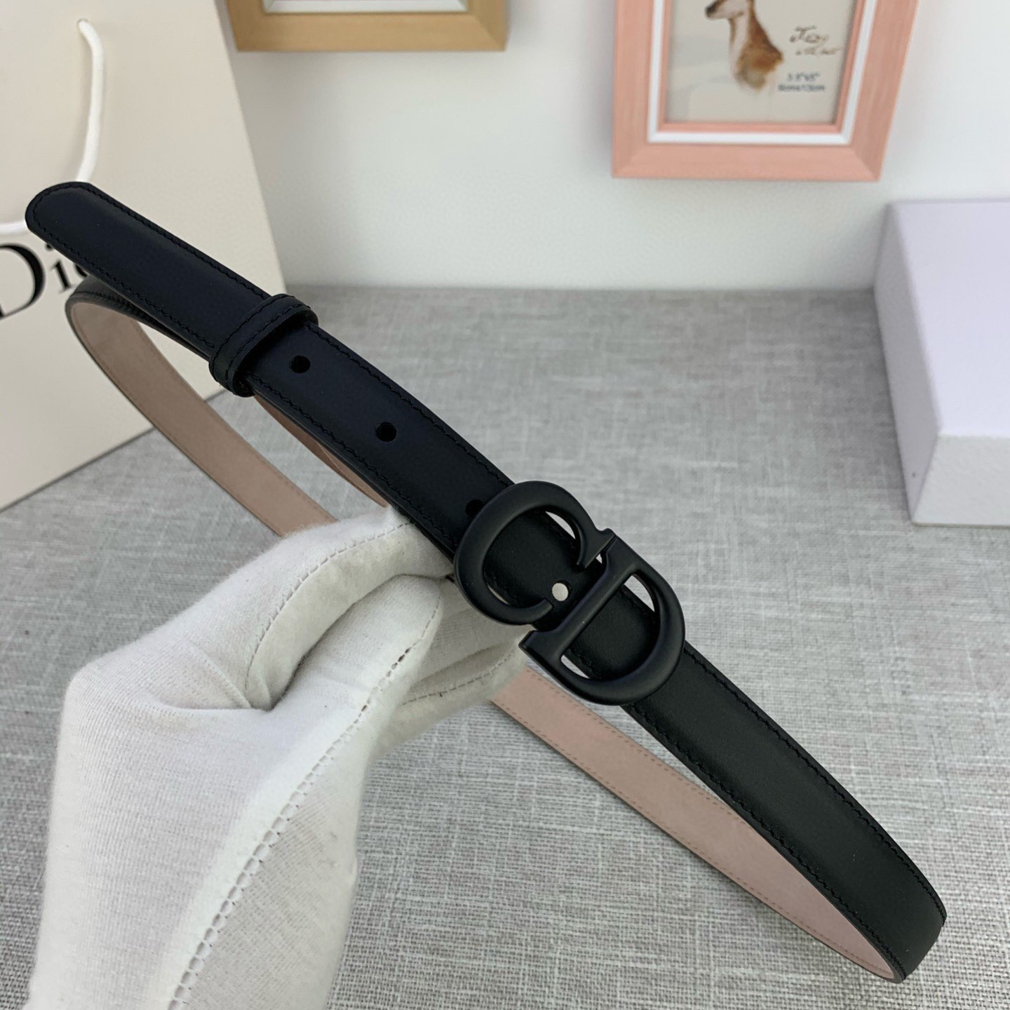 DIOR - LOGO Cowhide Belt