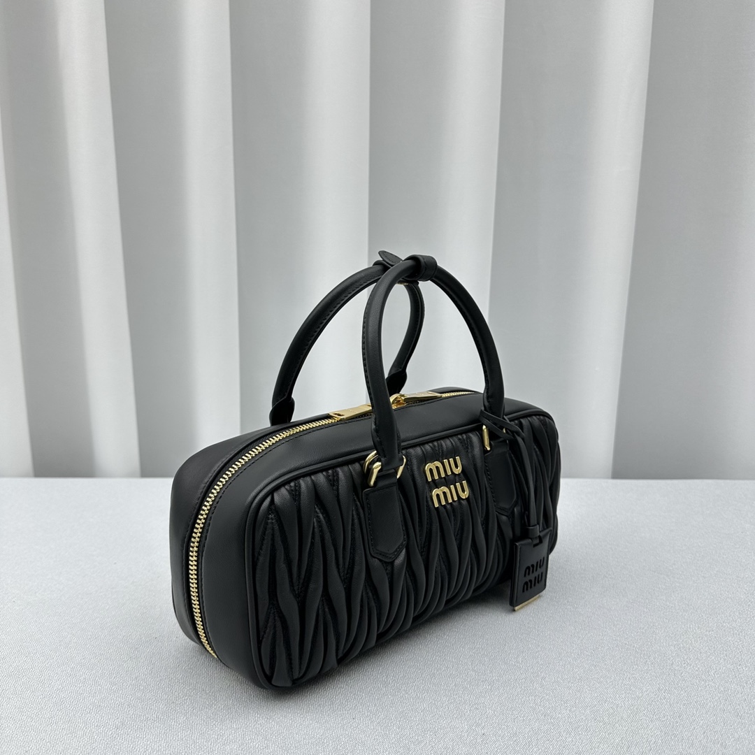 MIU MIU-Arcadia Matelass é soft sheepskin handbag