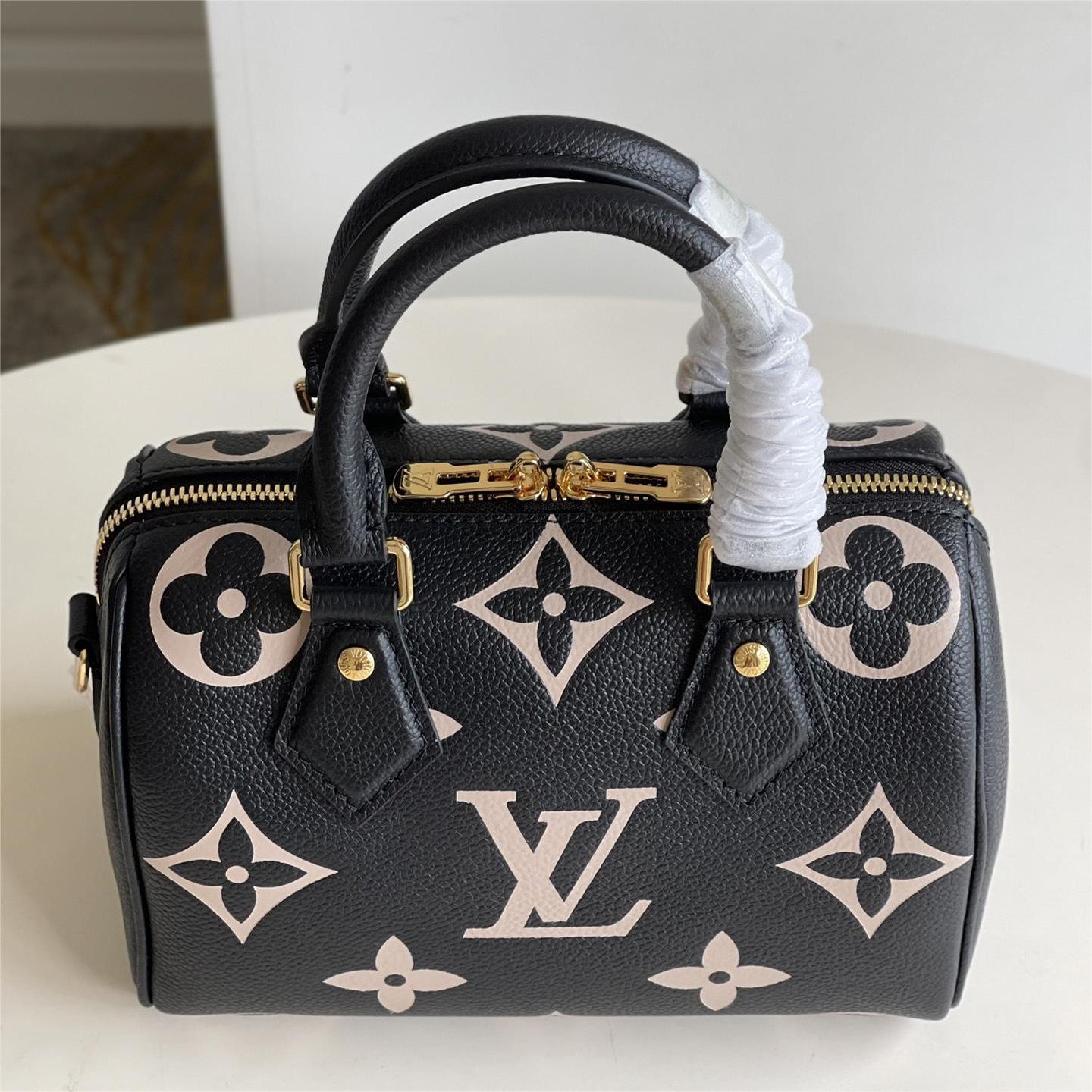 LV-Monogram Empreinte embossed leather bag