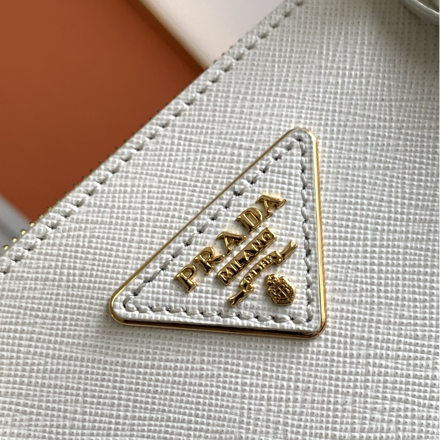 Prada-Cross Patterned Cowhide Galleria handbag