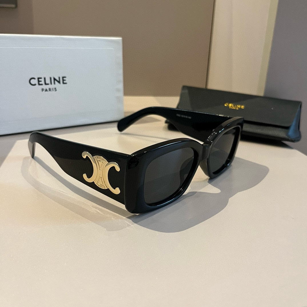 Celine-New women's large mirror legs Sunglasses