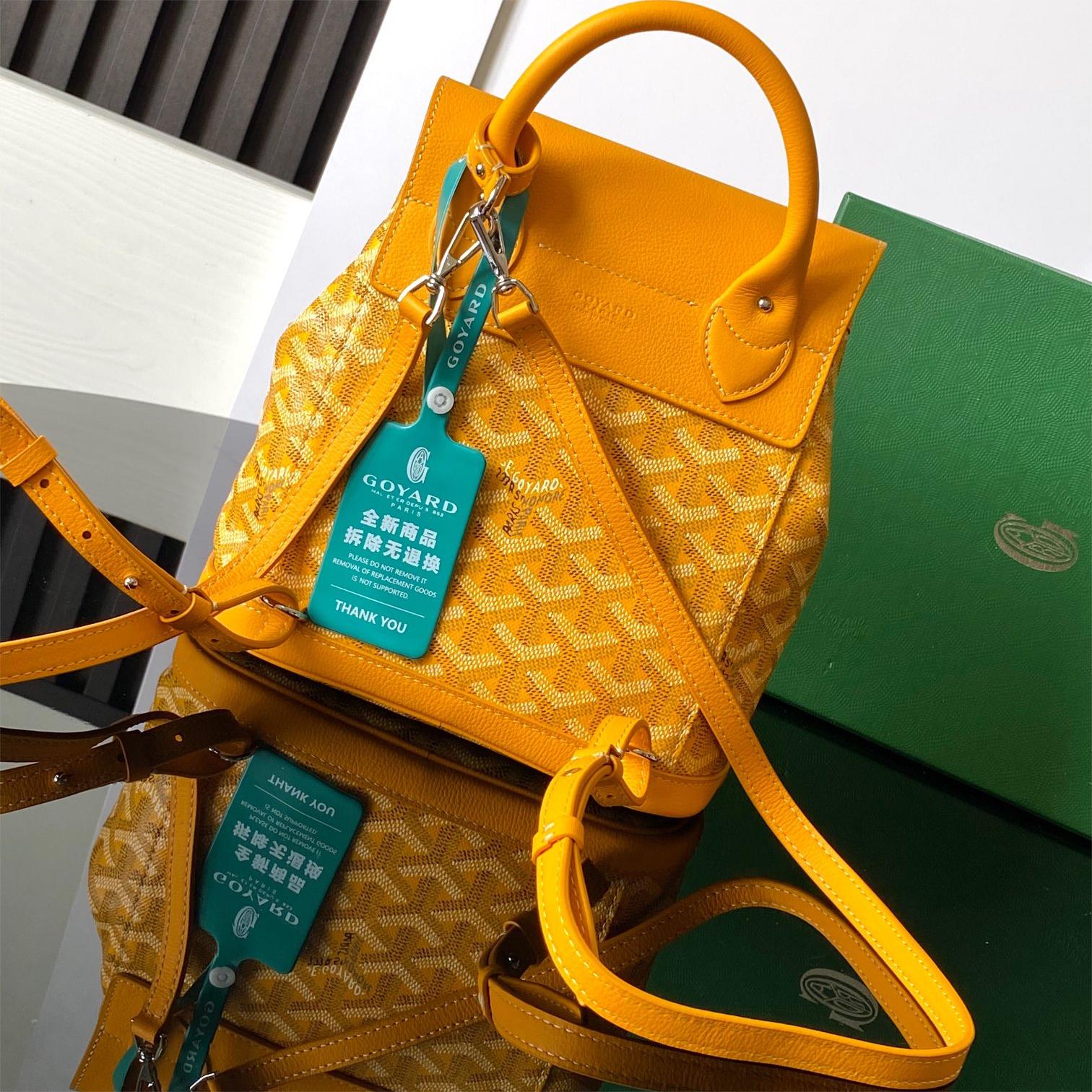 Goyard-Alpine Mini Backpack Yellow
