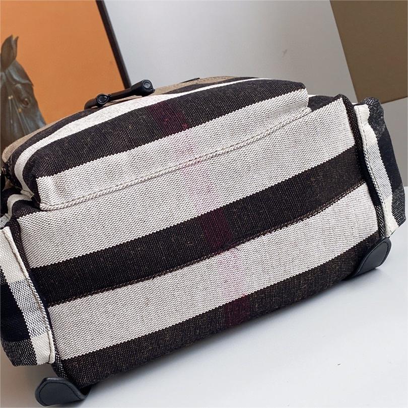 Burberry-The Rucksack Medium Grid Military Brigade