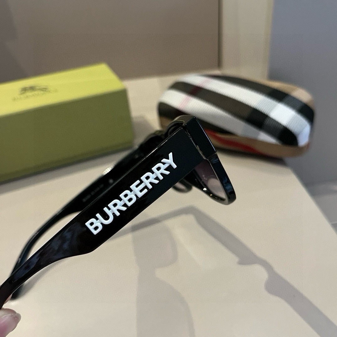 Burberry-2024 new round frame unisex sunglasses