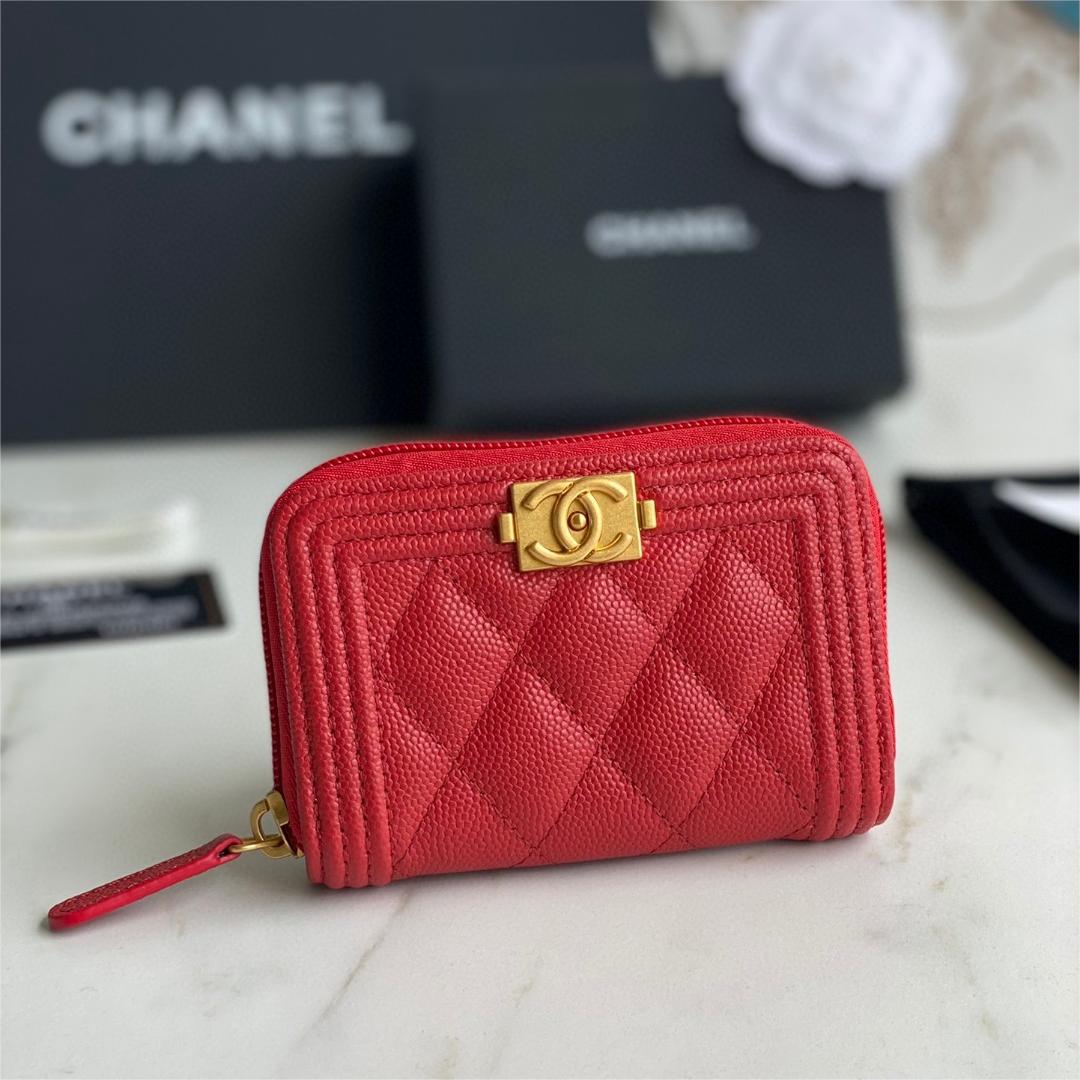 Chanel-Lingge patterned coin purse