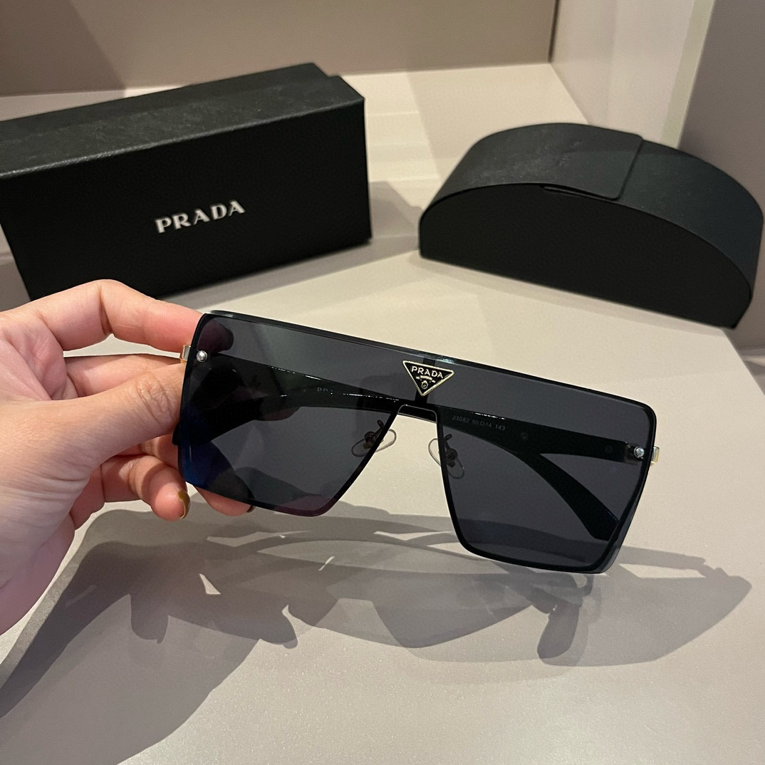 Prada-Versatile Men's Large Box Sunglasses