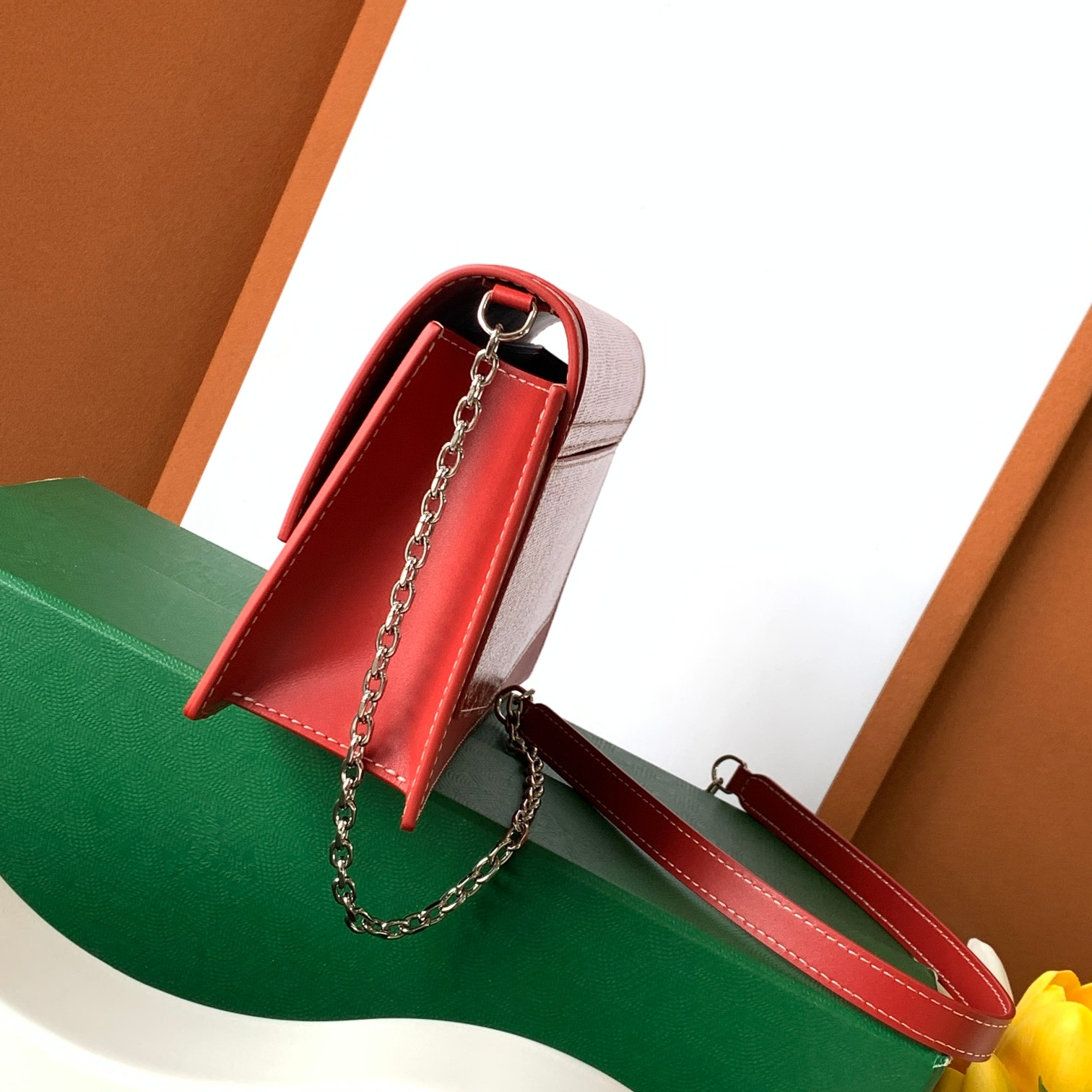 GOYARD - Duchess Marie-Caroline Canvas and Calfskin Shoulder and Crossbody Bag